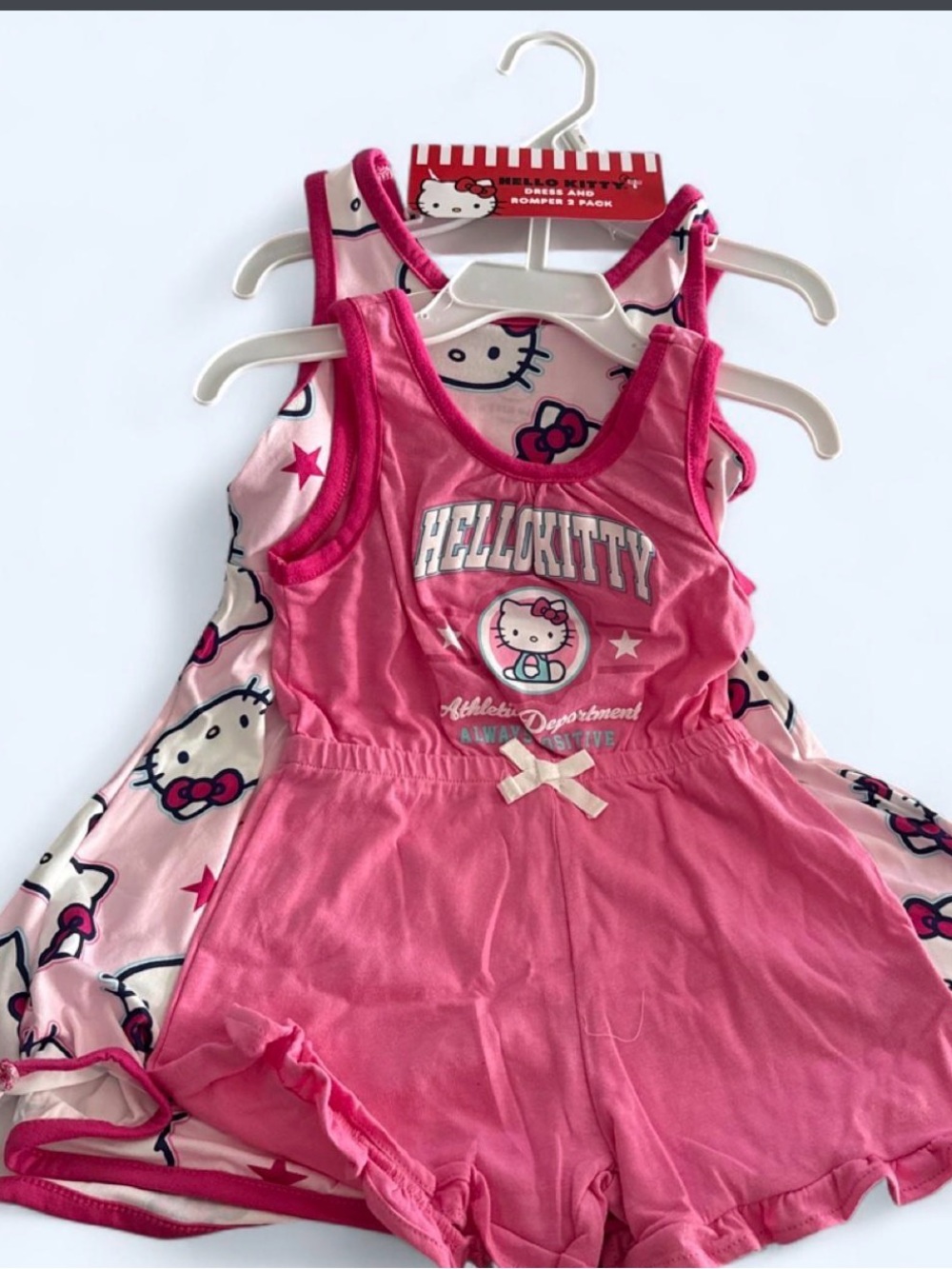 Hello Kitty Pink Double Romper Set